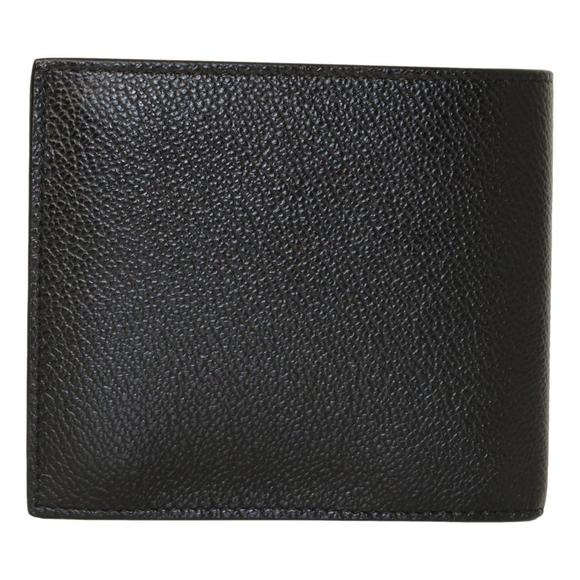 Prada Black Navy Vitello Micro Grain Leather Bifold - Picture 2 of 8